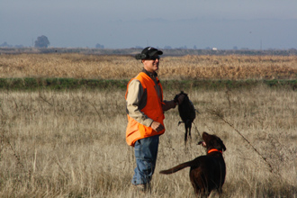 John Thomas with Jane and her fetch. Good Girl!