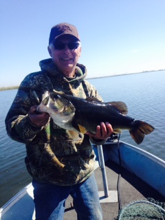 Mike Thrall didn't want to be outdone by Erin - caught himself a little something!